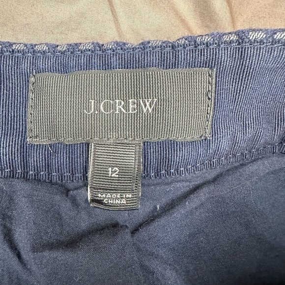 J Crew Womens Skirt Size 12 Jacquard Mini Blue Floral Cottagecore Preppy - Picture 3 of 6